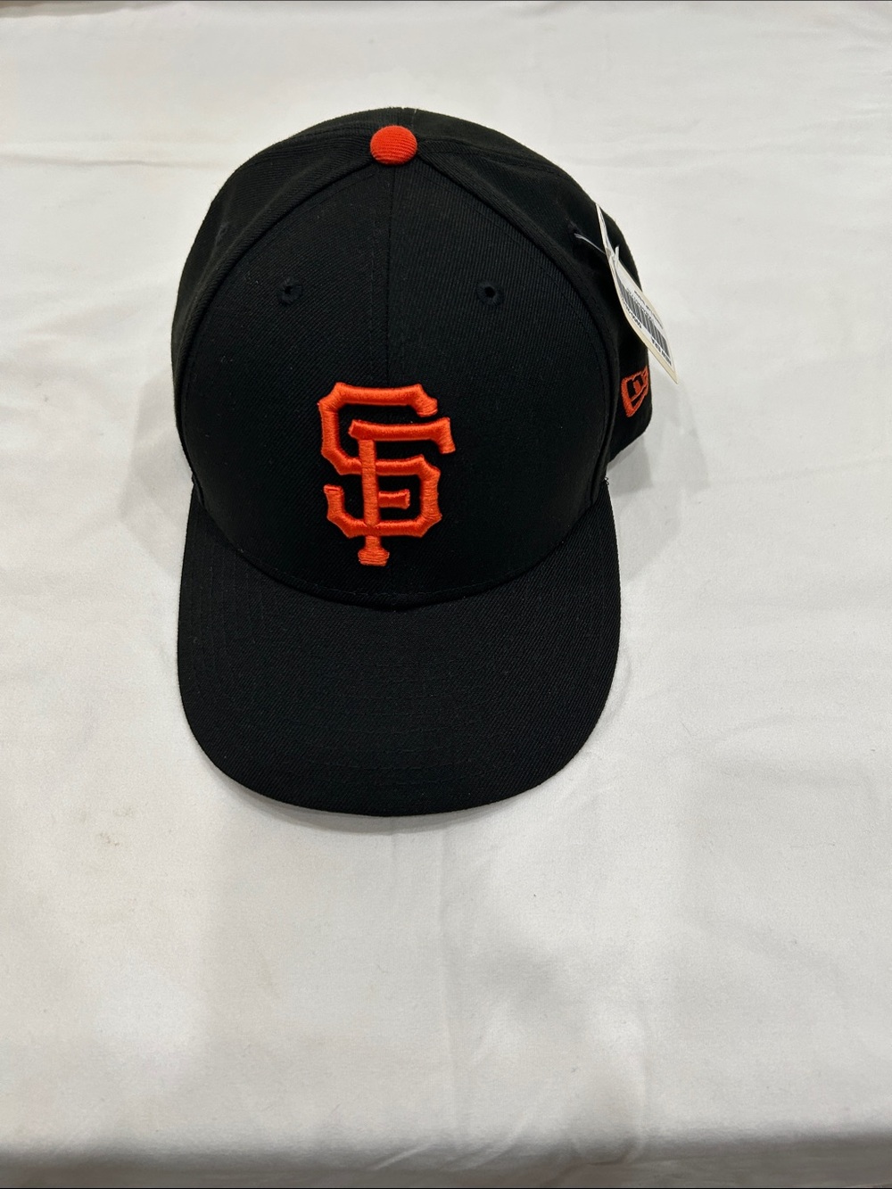 New Era Black Cap with Orange SF Logo